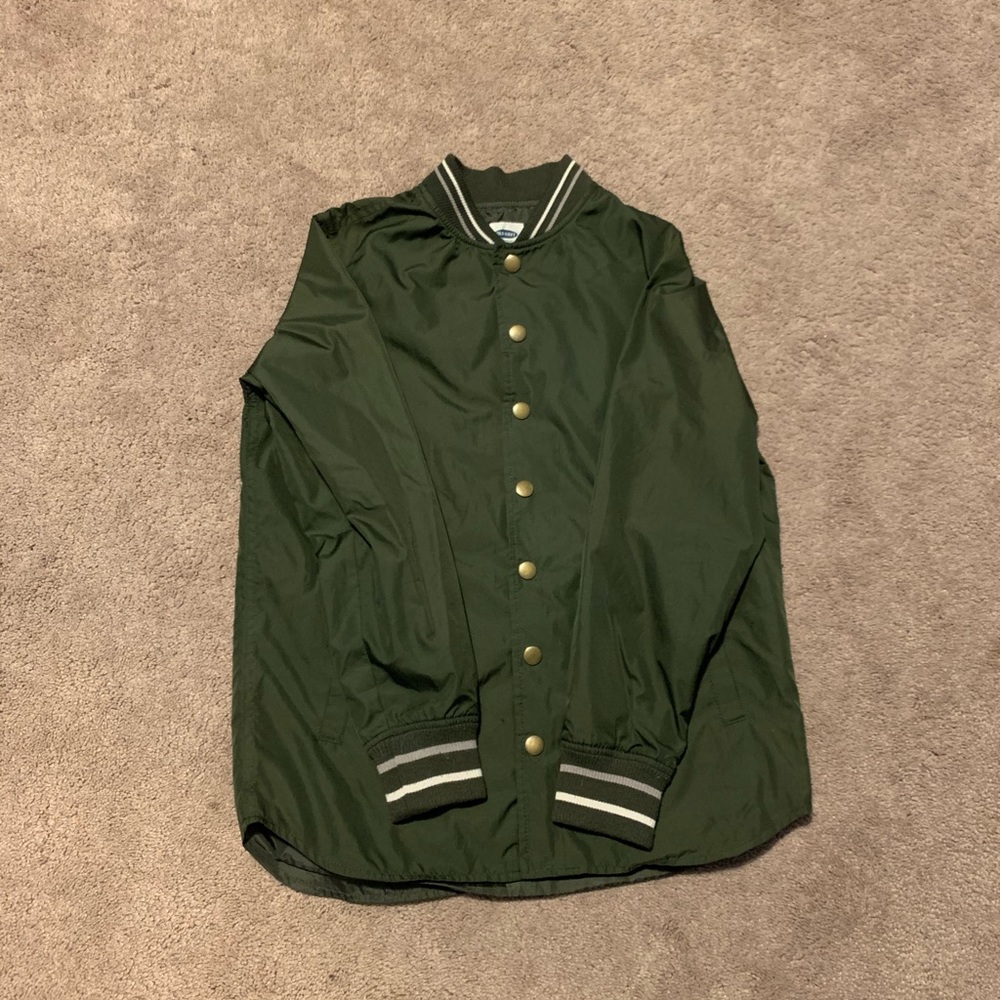 Old Navy Green Vintage Bomber Jacket